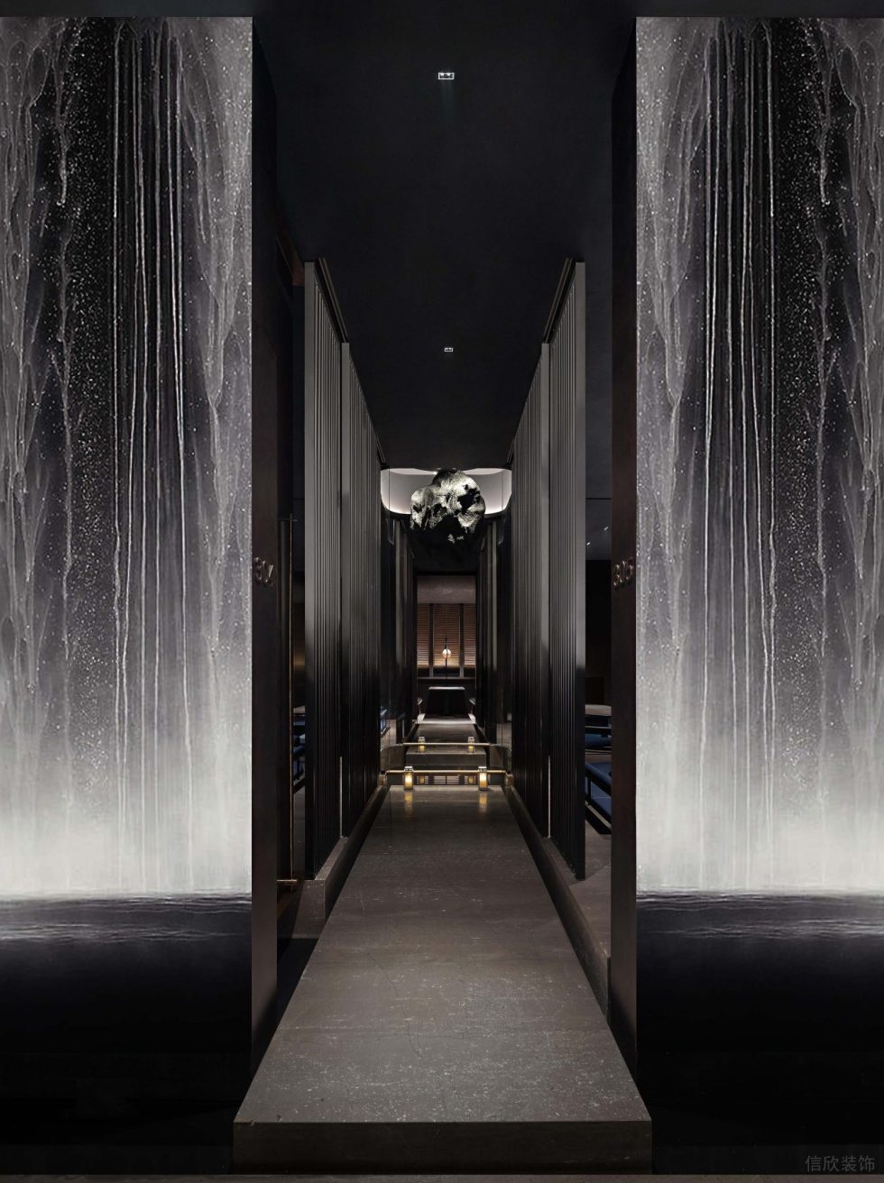 深圳羅湖簡(jiǎn)雅日料餐廳靈動(dòng)包廂過(guò)道裝修設(shè)計(jì)