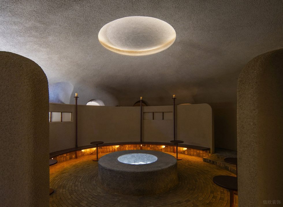 深圳南山區(qū)復(fù)古風茶室暖色光裝修設(shè)計