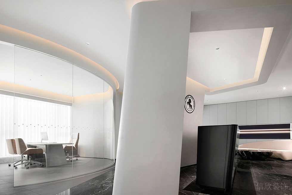 深圳南山區(qū)西麗街道天瓏大廈現(xiàn)代輕奢風(fēng)格辦公室裝修設(shè)計(jì)風(fēng)格 工作區(qū)