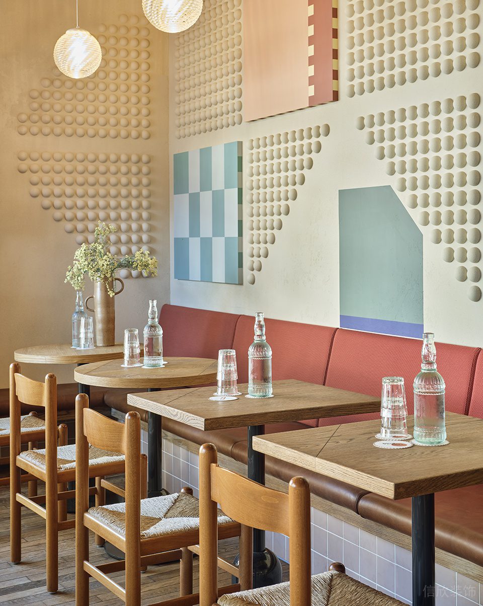 歐式風(fēng)格餐廳裝修墻面小圓球設(shè)計(jì)圖