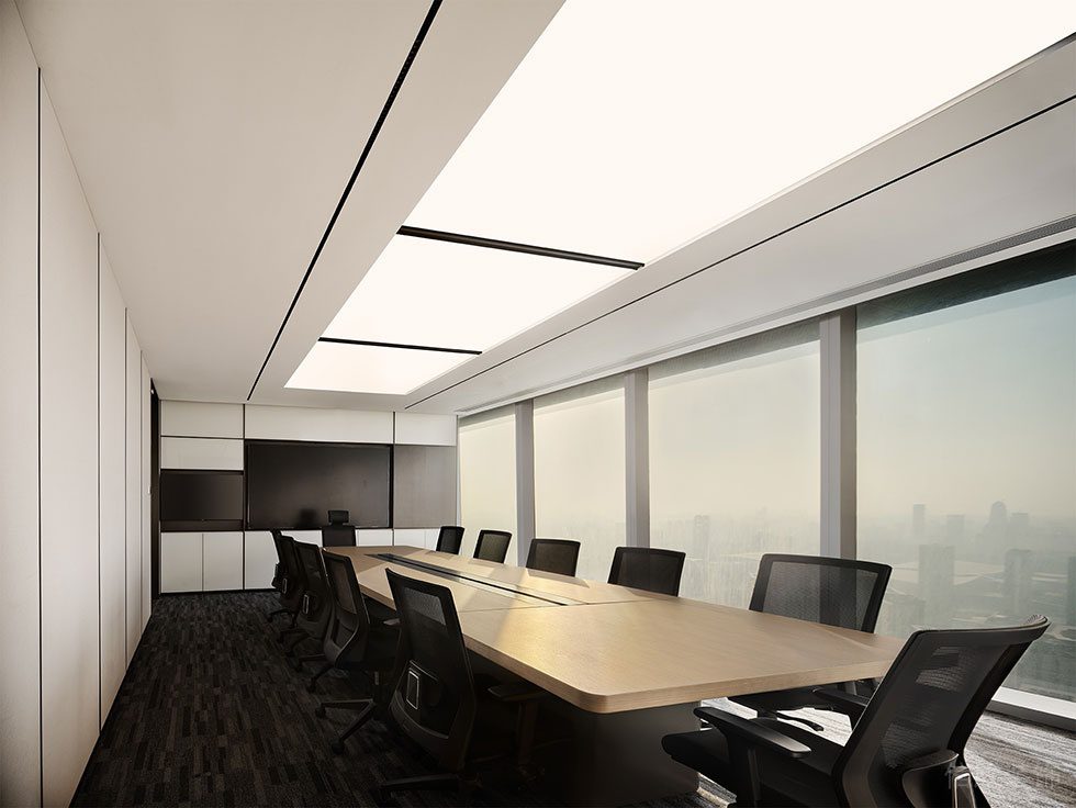 深圳南山中心區(qū)天利中央廣場現(xiàn)代極簡風(fēng)辦公室裝修工程 會議室