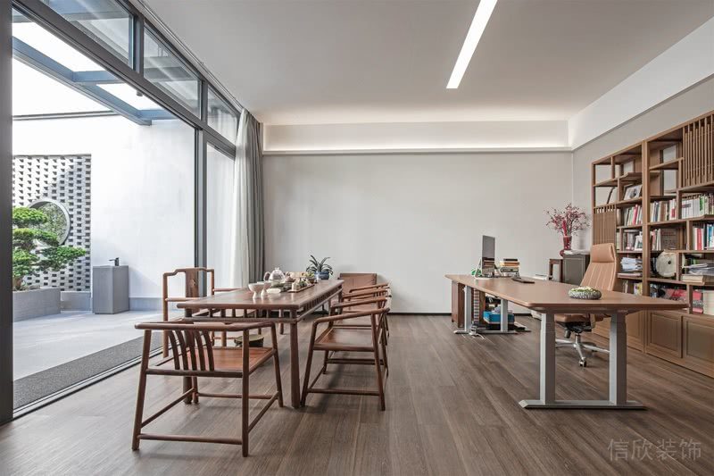 深圳南山卓越前海壹號公司現(xiàn)代簡約原木風(fēng)格裝修設(shè)計方案 辦公室