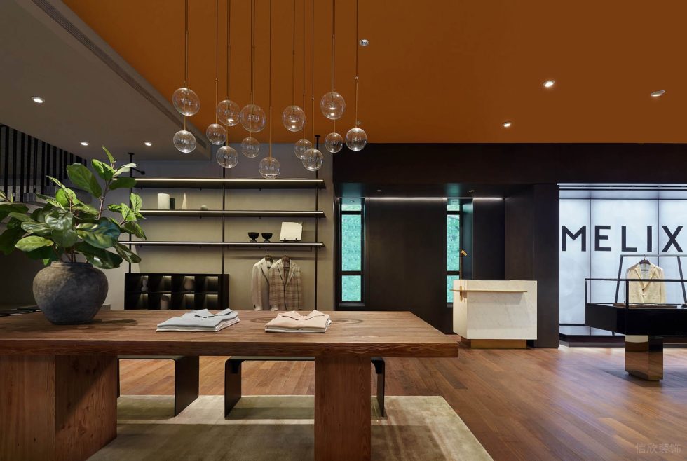 深圳市寶安區(qū)石巖smelix仕覓男裝高定店裝修設(shè)計-實木整木前臺 深圳市寶安區(qū)石巖smelix仕覓男裝高定店裝修設(shè)計-實木整木前臺