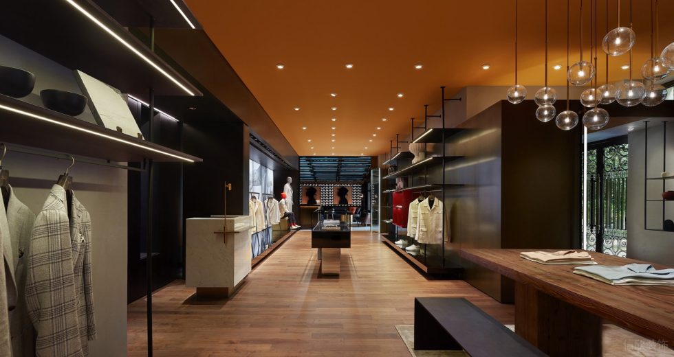 深圳市寶安區(qū)石巖smelix仕覓男裝高定店裝修設(shè)計-實木輕奢大廳二 深圳市寶安區(qū)石巖smelix仕覓男裝高定店裝修設(shè)計-實木輕奢大廳二