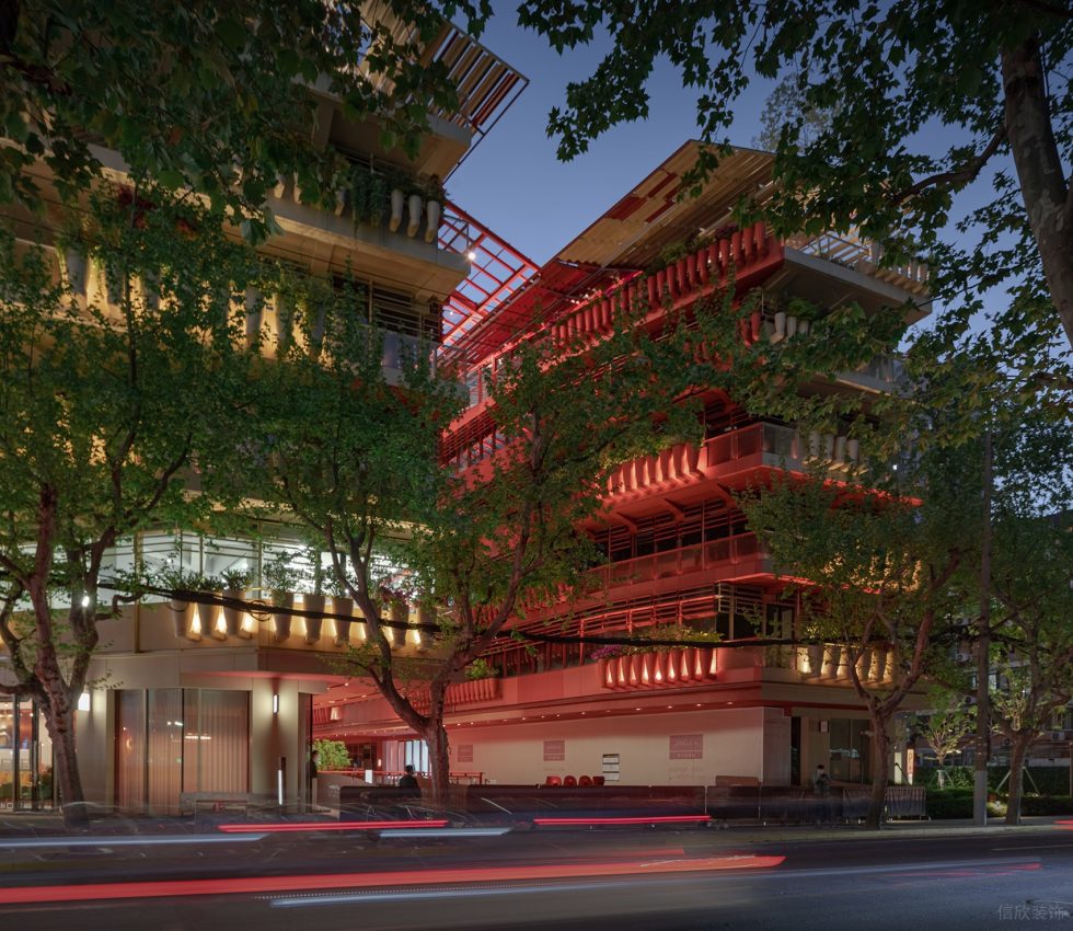 深圳市福田區(qū)筆架山z Zest美發(fā)沙龍裝修設(shè)計效果圖- 街景視角