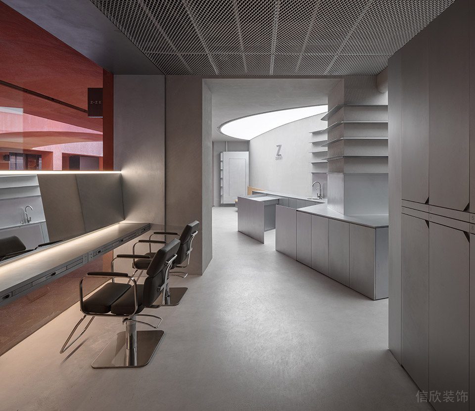 深圳市福田區(qū)筆架山z Zest美發(fā)沙龍裝修設(shè)計效果圖-美發(fā)造型區(qū)二