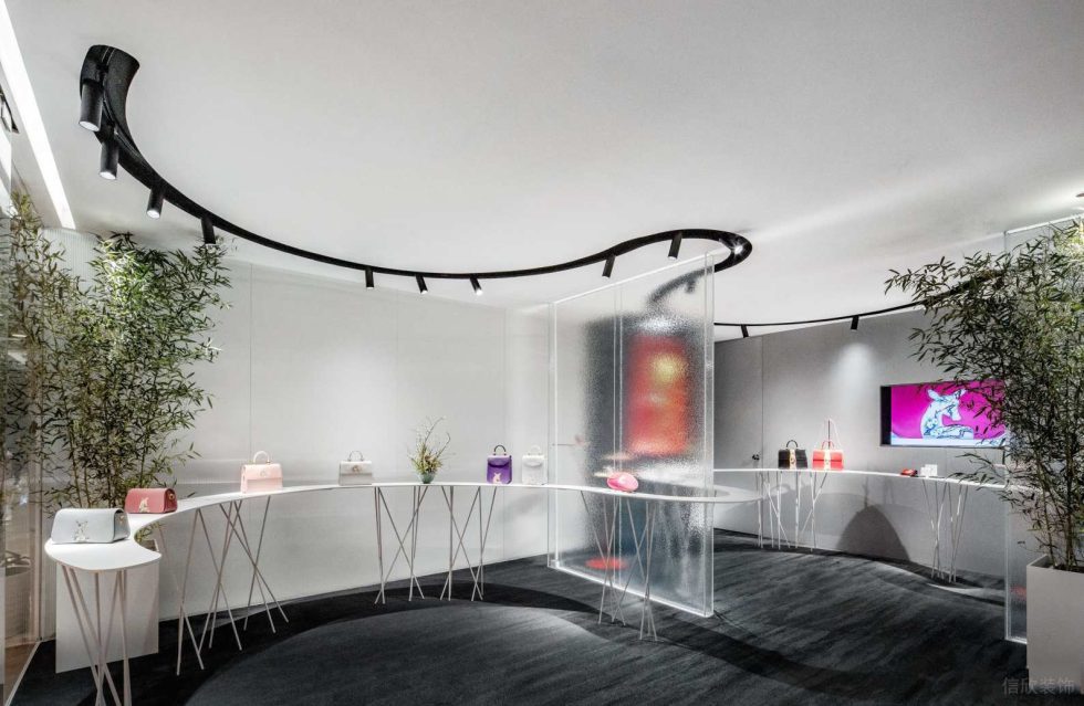 深圳市福田中心區(qū)現(xiàn)代風(fēng)皮革藝術(shù)形象店裝修設(shè)計-半圓弧藝術(shù)展臺 深圳市福田中心區(qū)現(xiàn)代風(fēng)皮革藝術(shù)形象店裝修設(shè)計-半圓弧藝術(shù)展臺