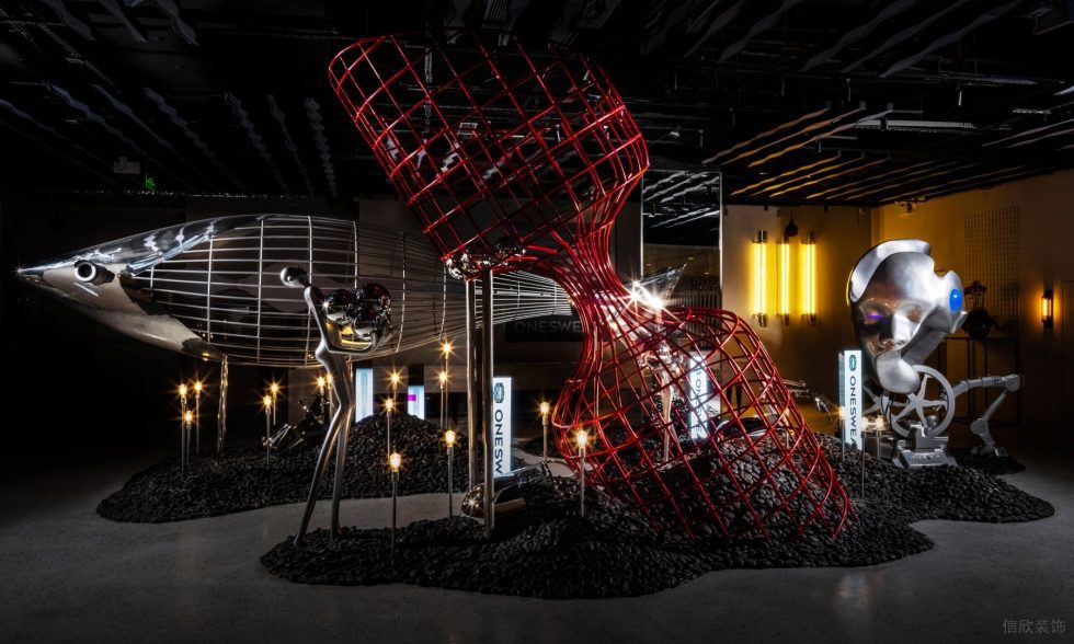 深圳市羅湖區(qū)蓮塘梵誓珠寶旗艦店裝修設(shè)計(jì) 墻面珠寶展示