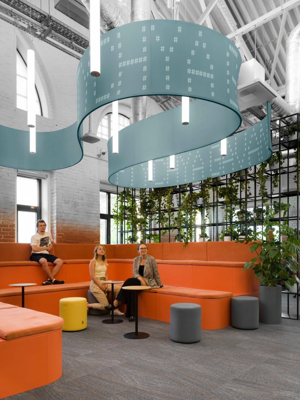 深圳市南山區(qū)微軟科通大廈后現(xiàn)代主義風(fēng)格辦公室裝修設(shè)計方案 開放式休息區(qū)