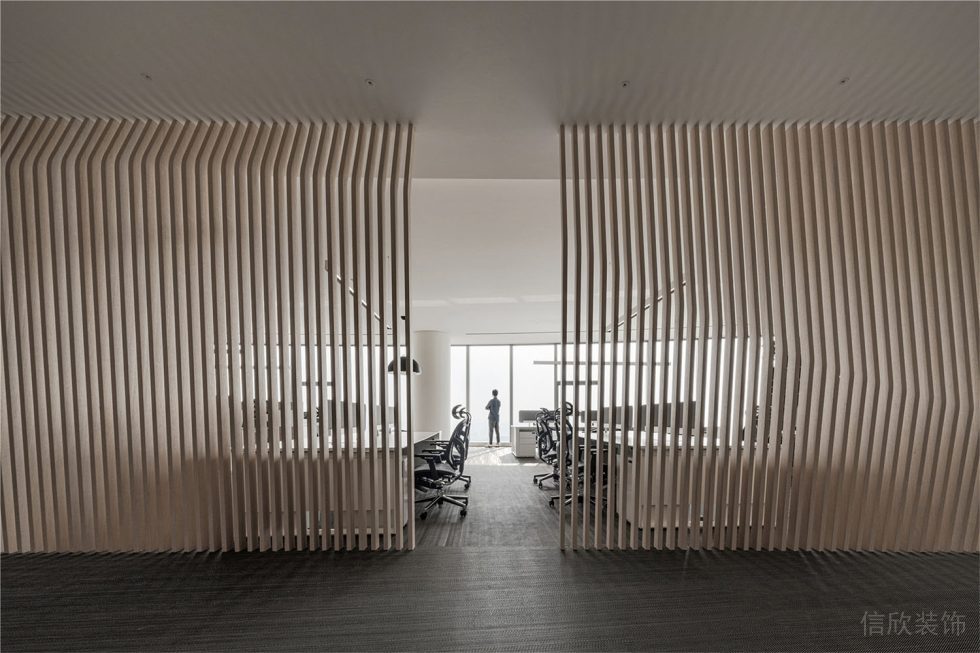 萬(wàn)庭大廈時(shí)尚簡(jiǎn)約風(fēng)辦公室裝修案例 公共辦公區(qū)