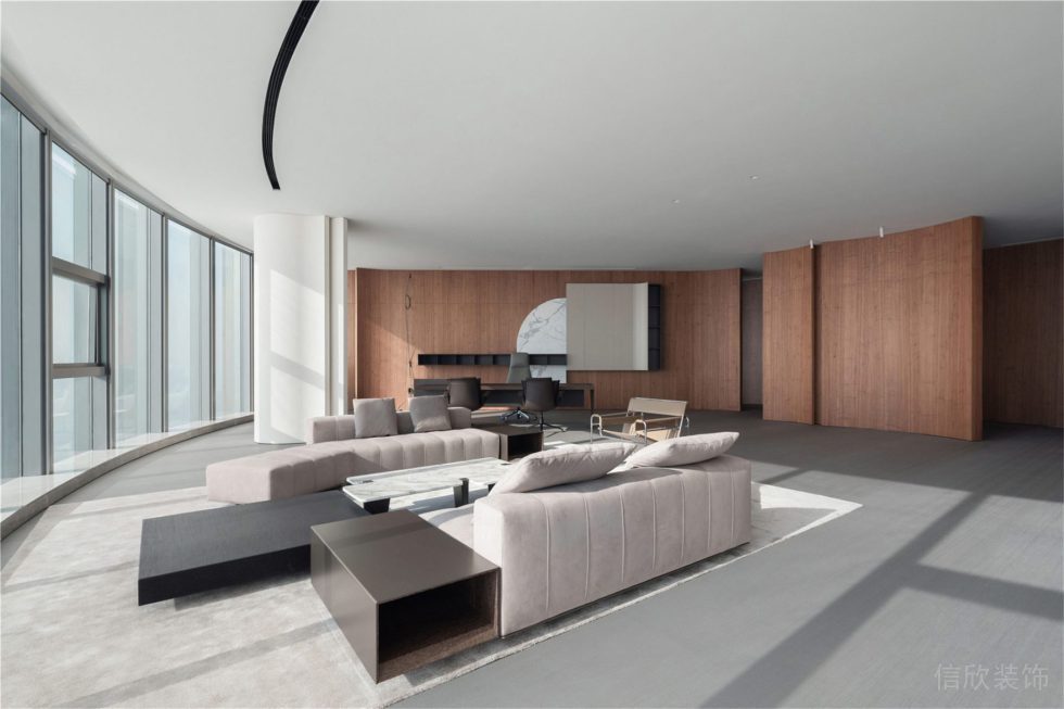 萬(wàn)庭大廈時(shí)尚簡(jiǎn)約風(fēng)辦公室裝修案例 經(jīng)理辦公室