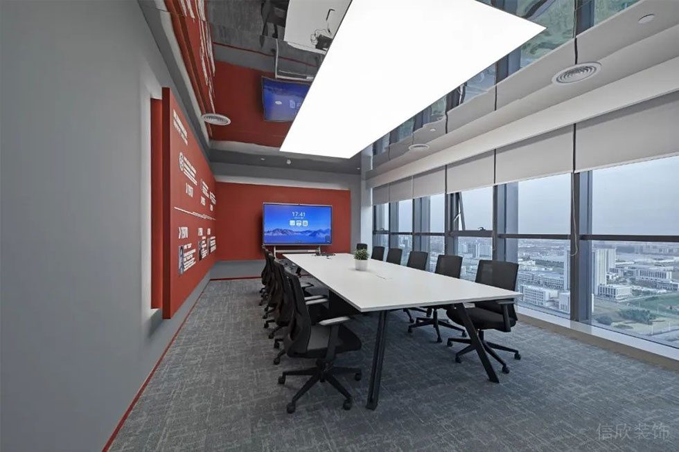 現(xiàn)代極簡主義灰色主調(diào)辦公室裝修設(shè)計(jì)案例 會(huì)議室
