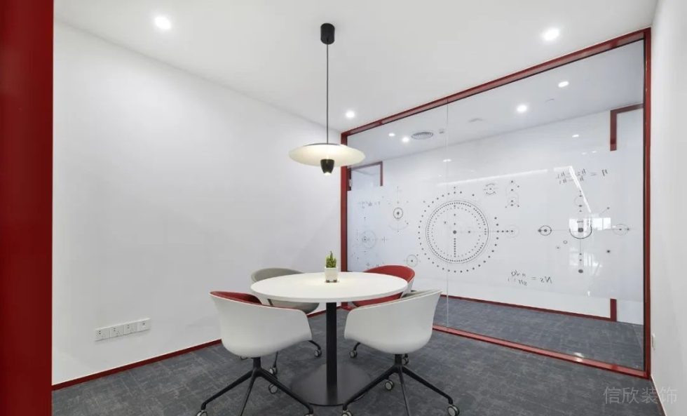 現(xiàn)代極簡主義灰色主調(diào)辦公室裝修設(shè)計(jì)案例 小會(huì)議室