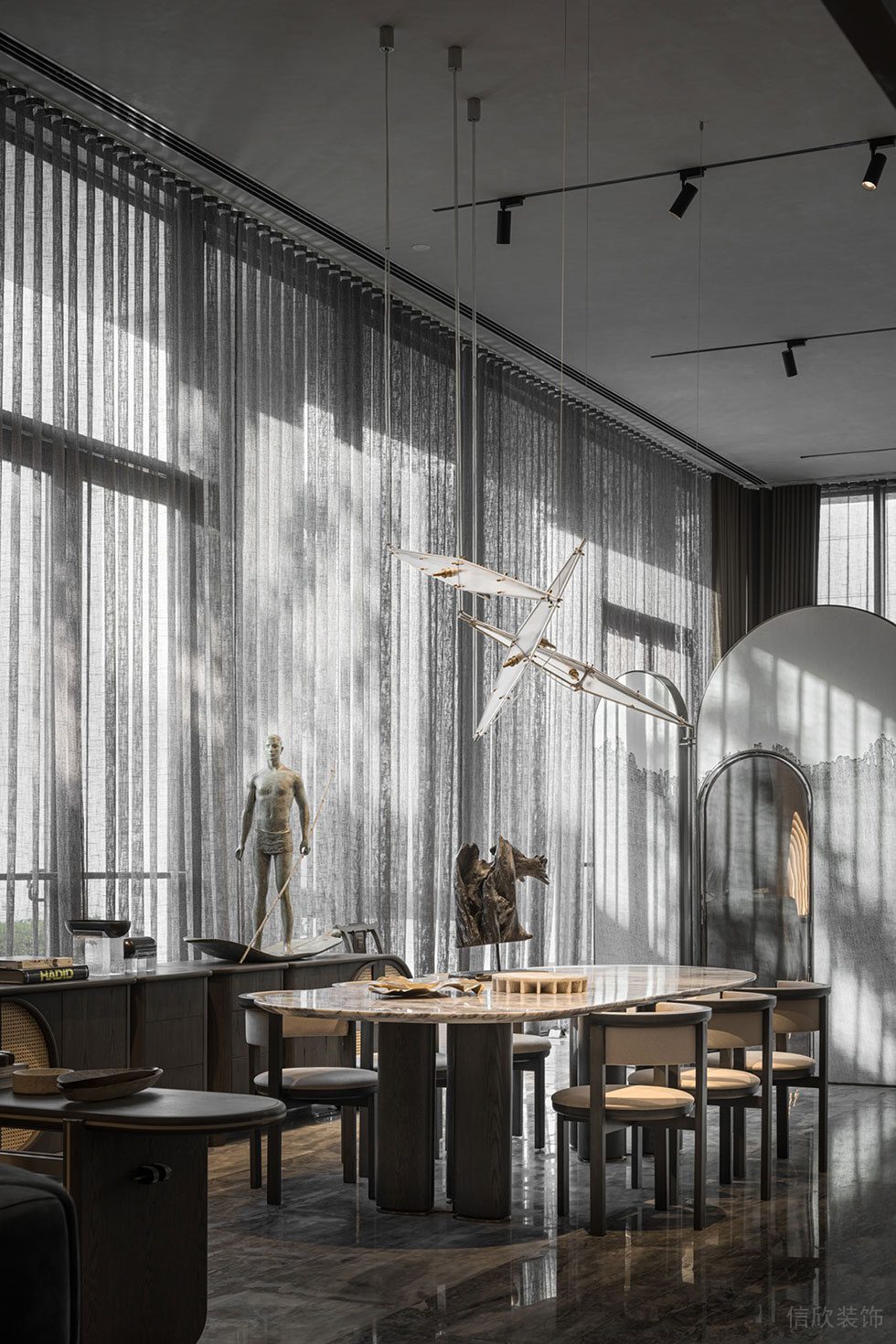 現(xiàn)代簡約時尚風(fēng)格辦公室裝修設(shè)計(jì)方案 洽談區(qū)局部圖