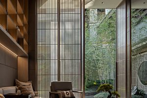 新中式風(fēng)中餐廳包間休閑區(qū)裝修設(shè)計