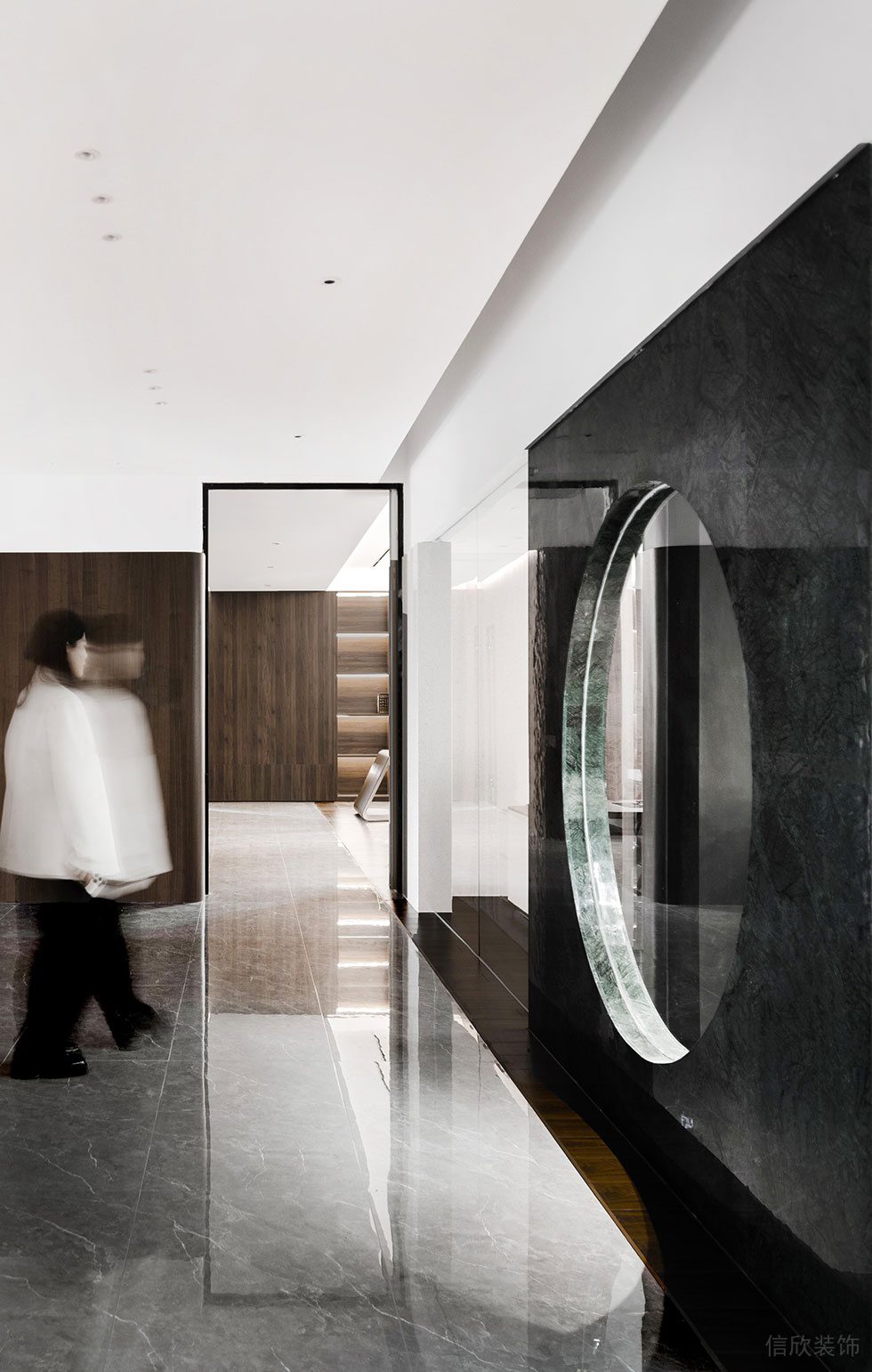 新中式原木風(fēng)辦公室裝修 進門玄關(guān)