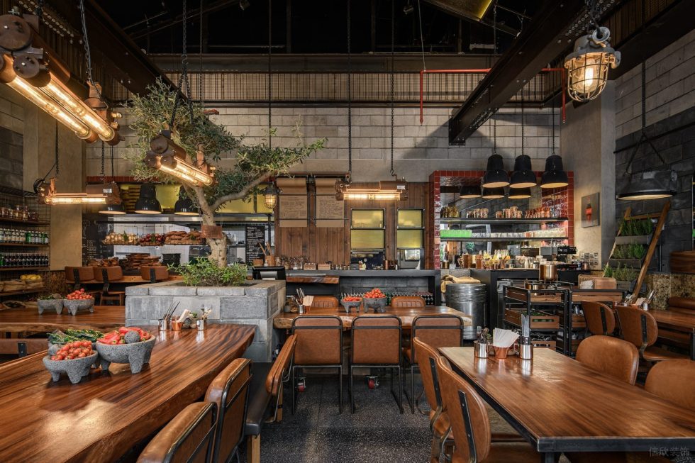 法式復(fù)古餐廳休閑聚餐區(qū)裝修設(shè)計