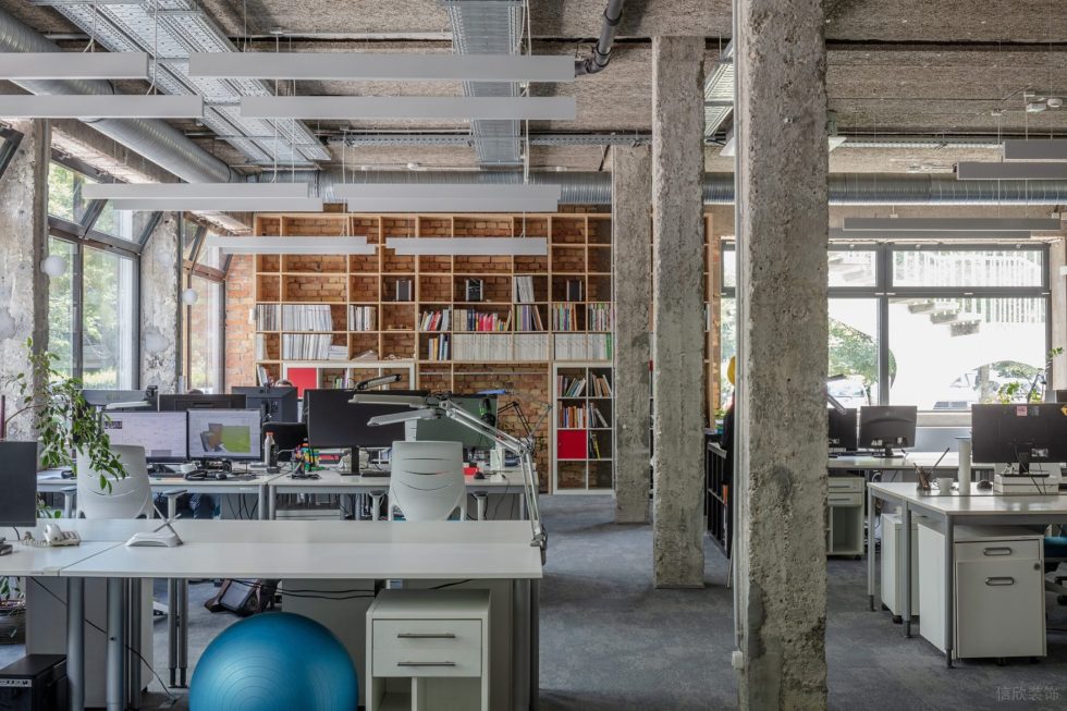 工業(yè)風(fēng)辦公室裝修設(shè)計 開放式公共辦公區(qū)