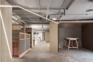 簡約金屬風辦公室裝修設(shè)計 工作格子間