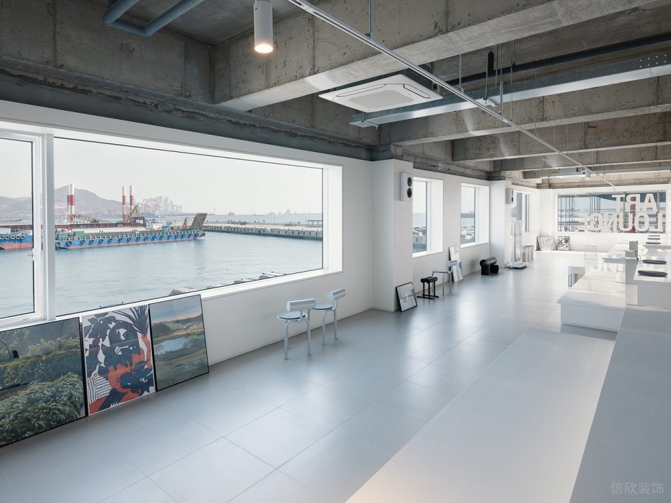 簡約清新工業(yè)風(fēng)藝術(shù)裝飾品店鋪裝修設(shè)計 觀景休息區(qū)