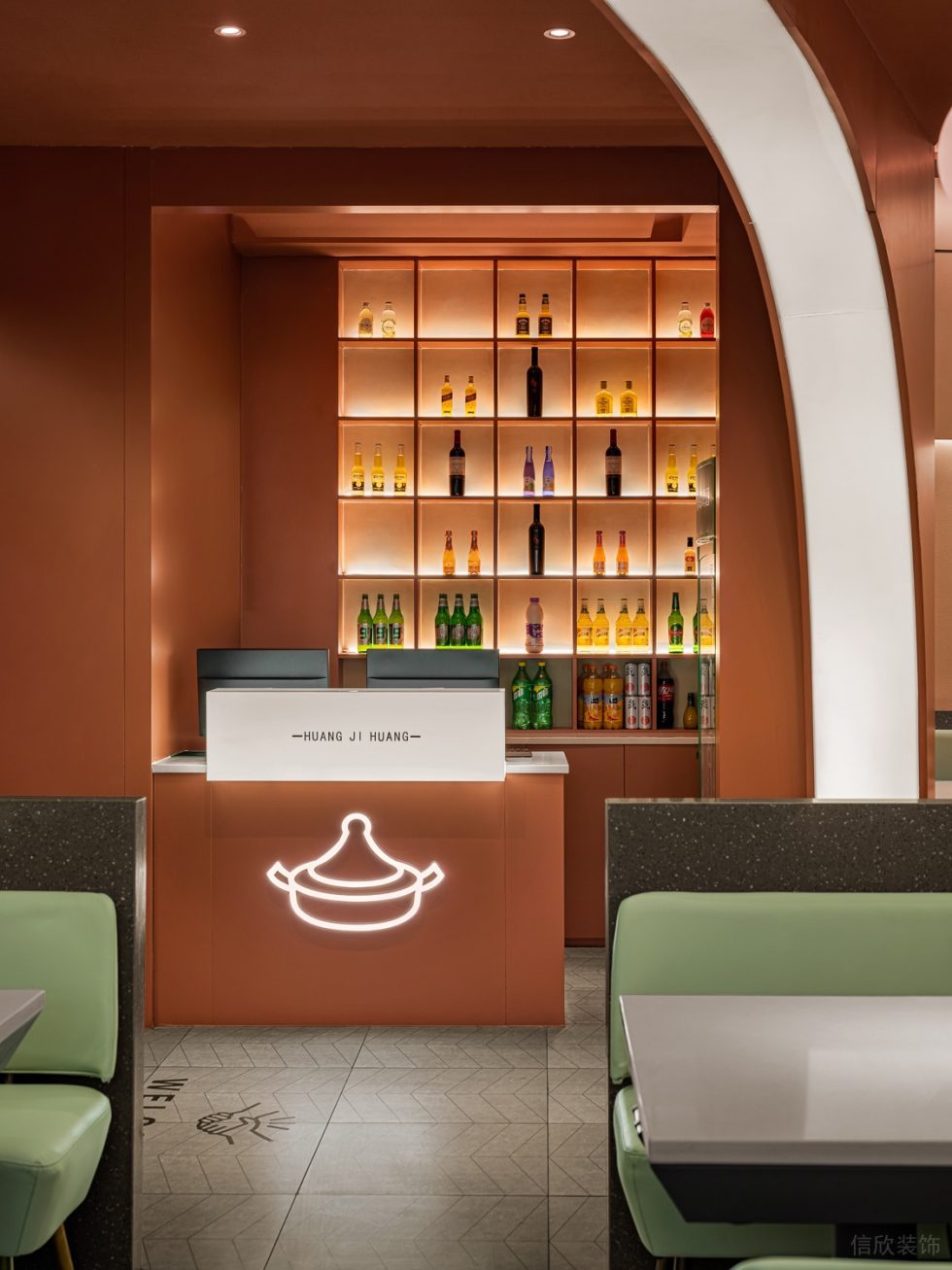簡約現(xiàn)代風餐飲店吸睛前臺裝修設(shè)計