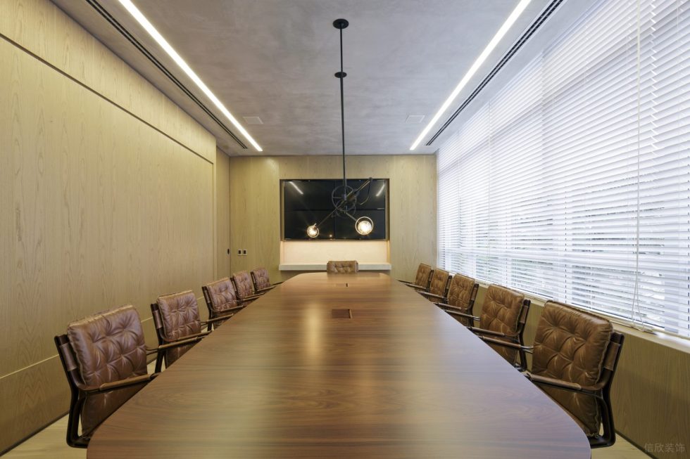 簡約原木風辦公室裝修設計原木色會議室 簡約原木風辦公室裝修設計原木色會議室