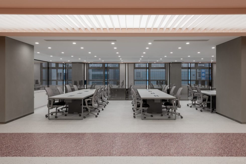 玫瑰金時(shí)尚風(fēng)辦公室裝修設(shè)計(jì) 公共辦公區(qū)