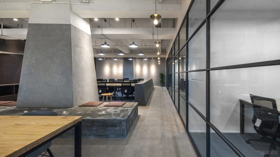 美式簡約風辦公室裝修設計水泥色地臺休閑區(qū) 美式簡約風辦公室裝修設計水泥色地臺休閑區(qū)