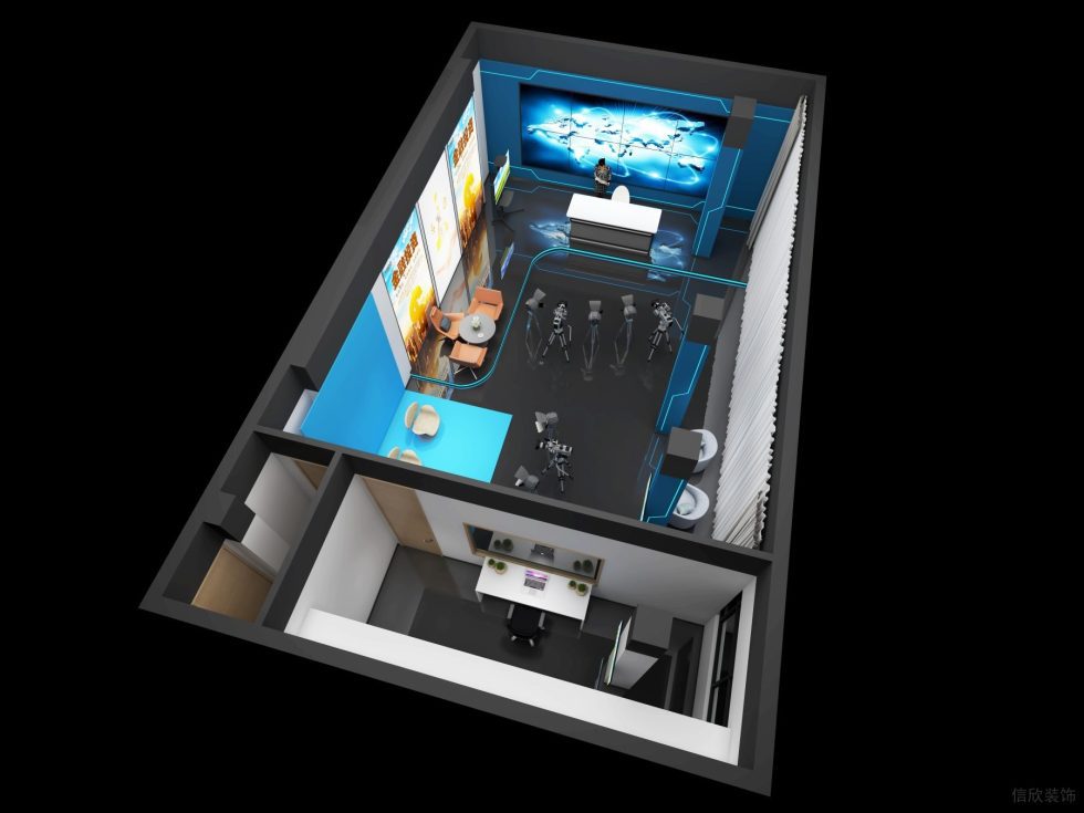 南寧工商銀行現(xiàn)代風(fēng)格演播廳鳥瞰圖 南寧工商銀行現(xiàn)代風(fēng)格演播廳鳥瞰圖