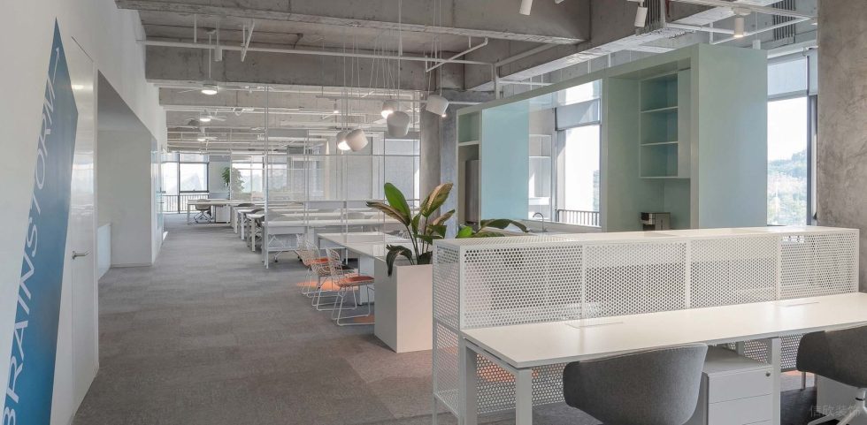 時(shí)尚極簡(jiǎn)風(fēng)辦公室裝修設(shè)計(jì)淡色系辦公大廳 時(shí)尚極簡(jiǎn)風(fēng)辦公室裝修設(shè)計(jì)淡色系辦公大廳