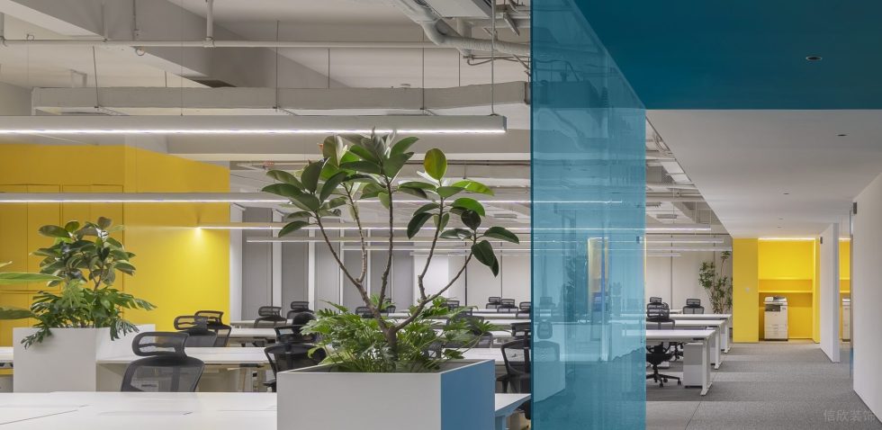 時尚簡約風(fēng)辦公室裝修案例 公共辦公區(qū) (2)