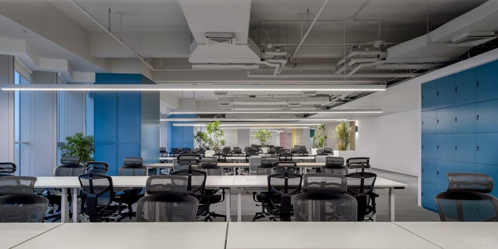 時尚簡約風(fēng)辦公室裝修案例 公共辦公區(qū)