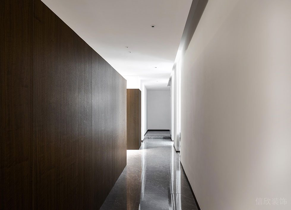 深圳南山科技園中航工業(yè)南航大廈新中式原木風(fēng)辦公室裝修 進(jìn)門(mén)玄關(guān)