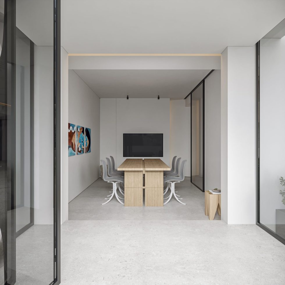 深圳市龍崗區(qū)極簡工業(yè)風(fēng)新辦公場地 正式洽談區(qū)