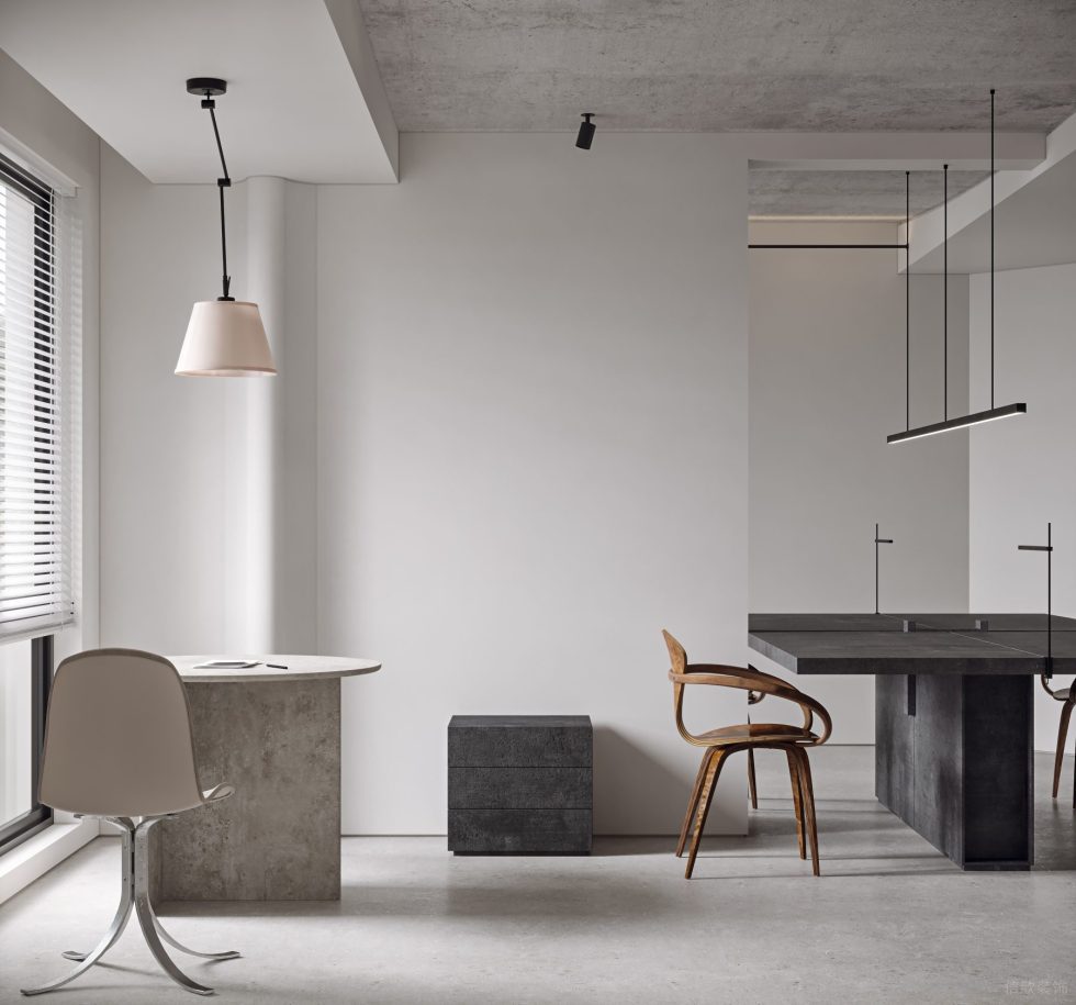 深圳市龍崗區(qū)極簡工業(yè)風新辦公場地 獨立交流區(qū)