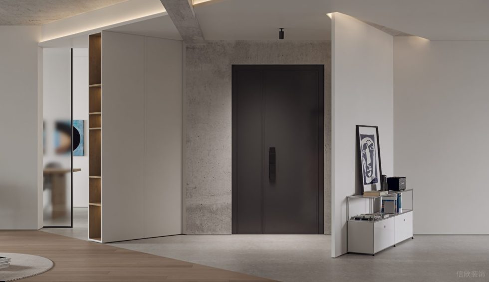 深圳市龍崗區(qū)極簡工業(yè)風新辦公場地 入口區(qū)