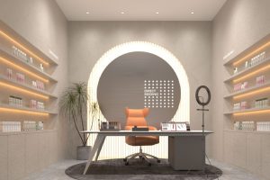 深圳龍崗恒大都會廣場帶貨直播間裝修設(shè)計效果圖