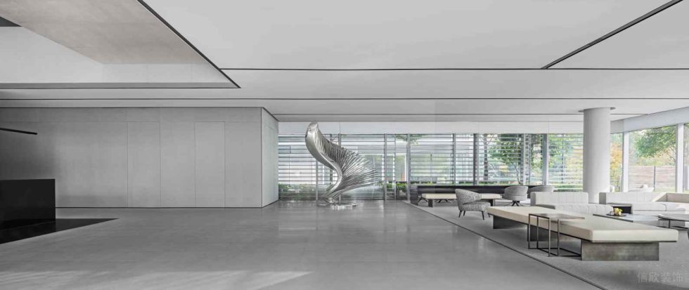 現(xiàn)代簡約風(fēng)辦公室裝修方案 大廳接待區(qū)