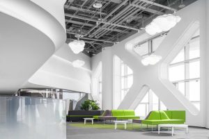 現(xiàn)代時尚簡約風(fēng)辦公室裝修設(shè)計 大廳接待區(qū)