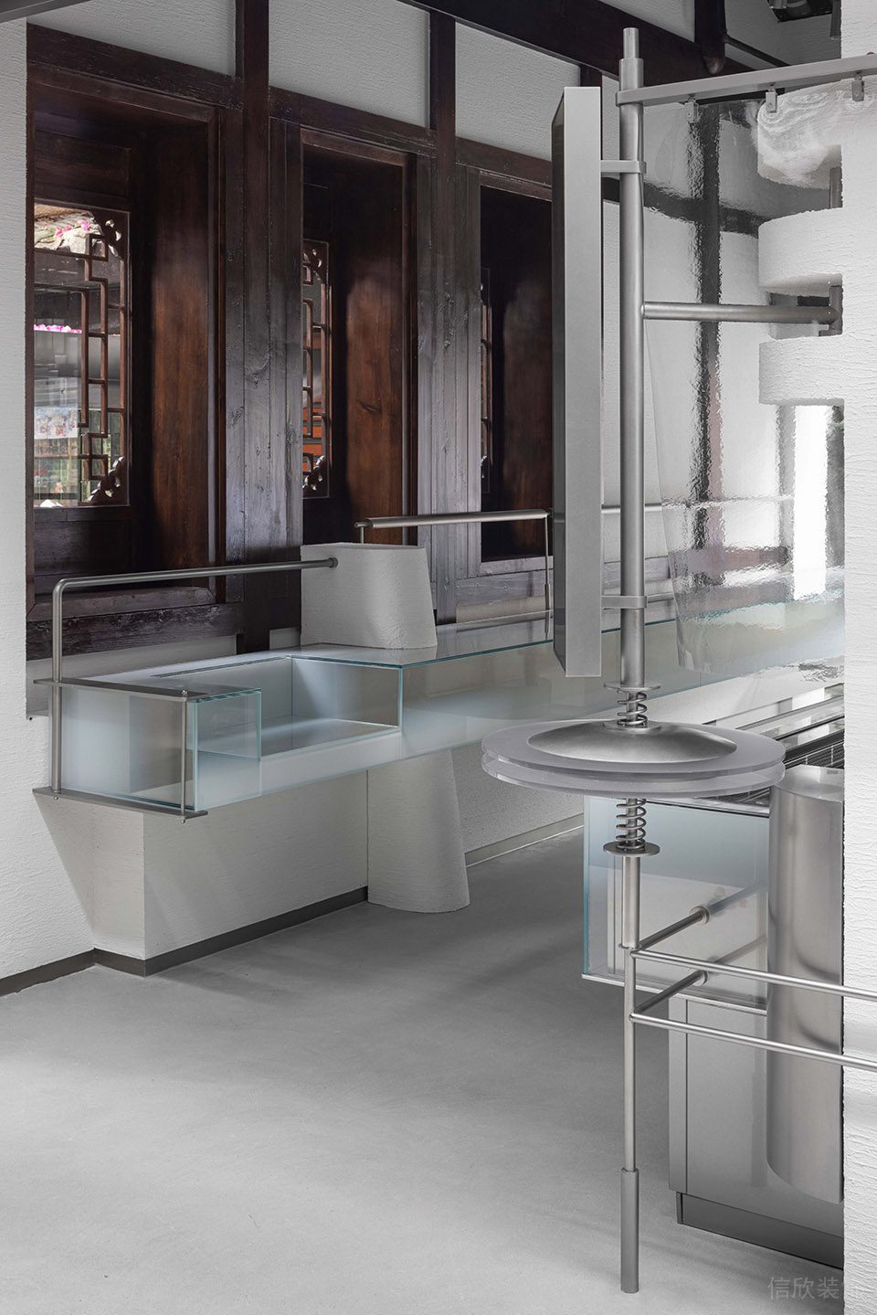 現(xiàn)代新中式甜品店簡雅展示區(qū)裝修設(shè)計(jì)