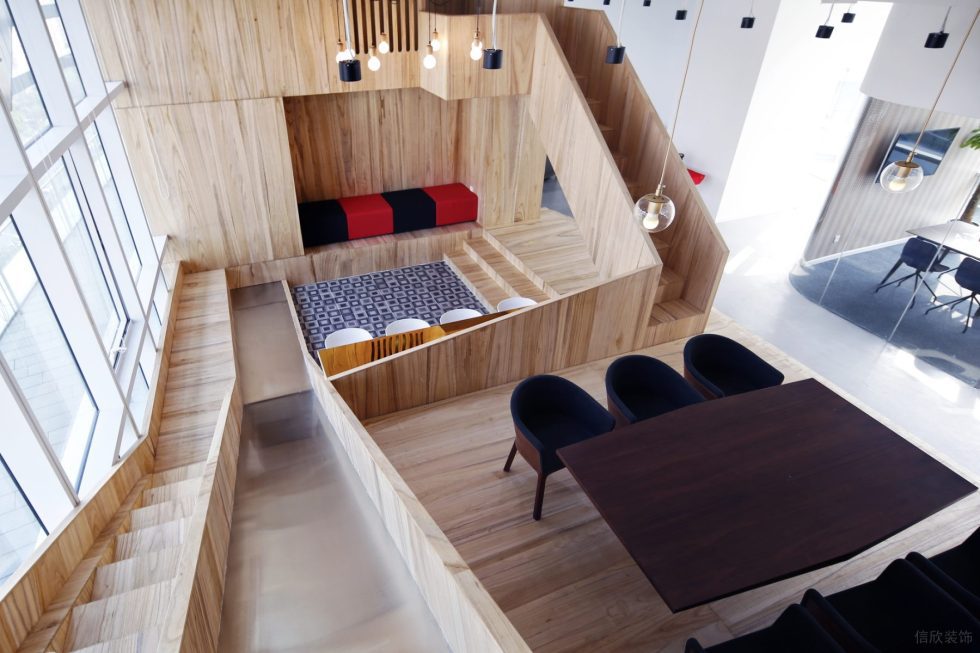現(xiàn)代原木風辦公室裝修設(shè)計原木色休閑區(qū) 現(xiàn)代原木風辦公室裝修設(shè)計原木色休閑區(qū)