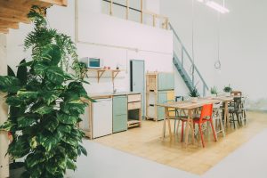 原木風(fēng)創(chuàng)意工作室裝修設(shè)計 茶水間及用餐區(qū)