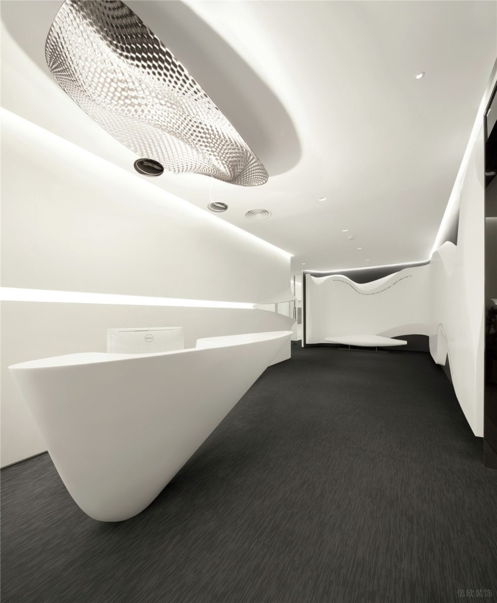 灰白色現(xiàn)代風(fēng)辦公室裝修設(shè)計(jì)灰白色前廳 灰白色現(xiàn)代風(fēng)辦公室裝修設(shè)計(jì)灰白色前廳