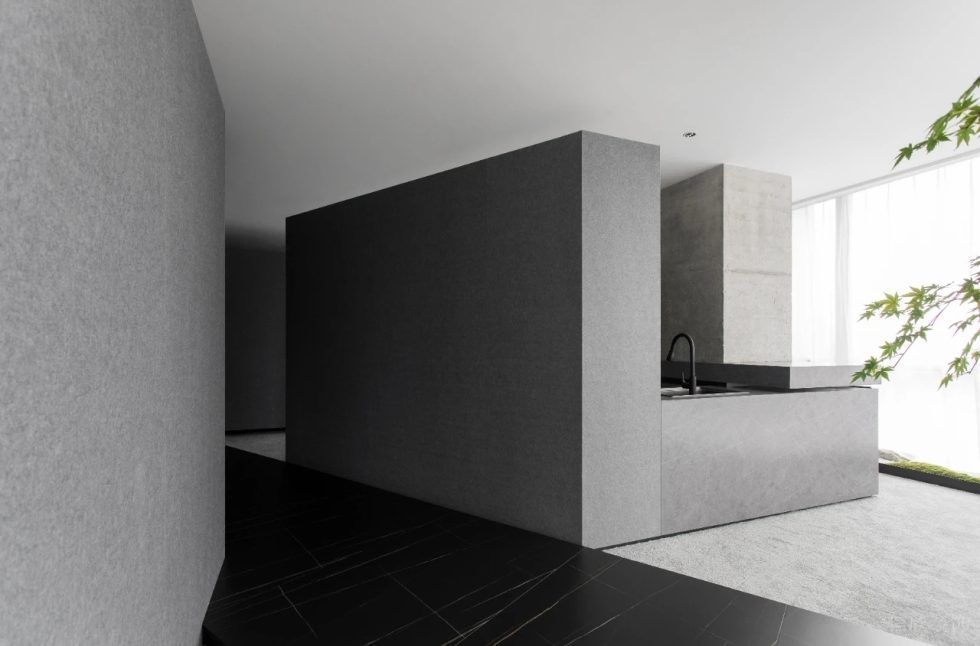 簡約黑白灰展廳裝修設(shè)計 空間小模板