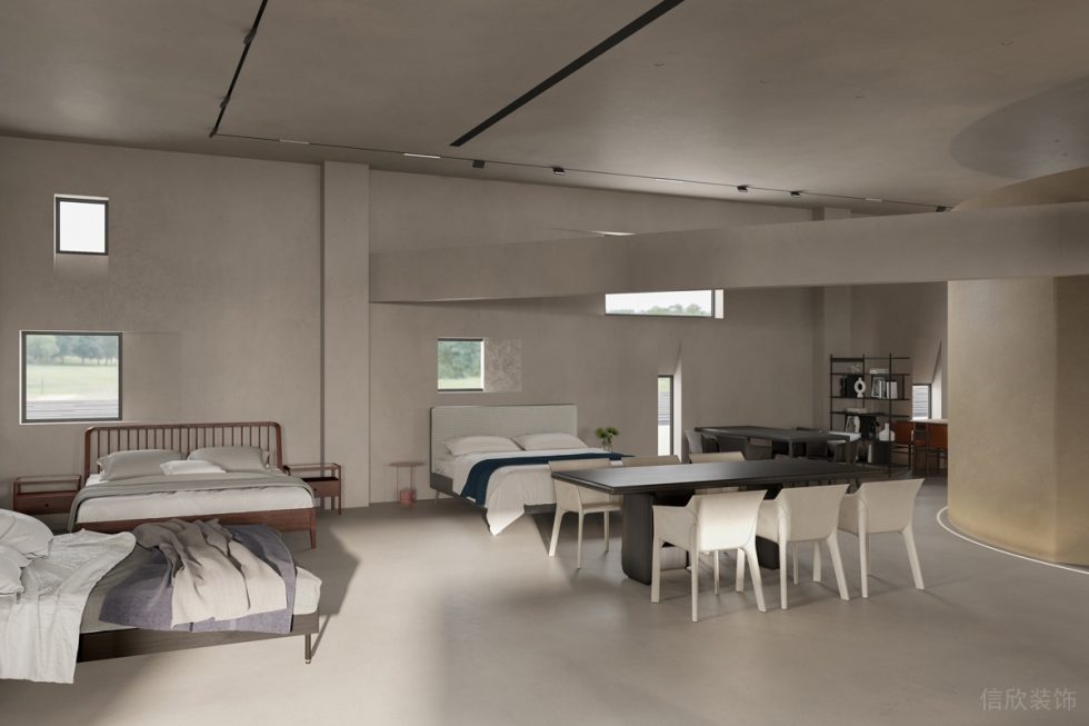 簡約時尚風家居展廳裝修設計案例 現(xiàn)代床具