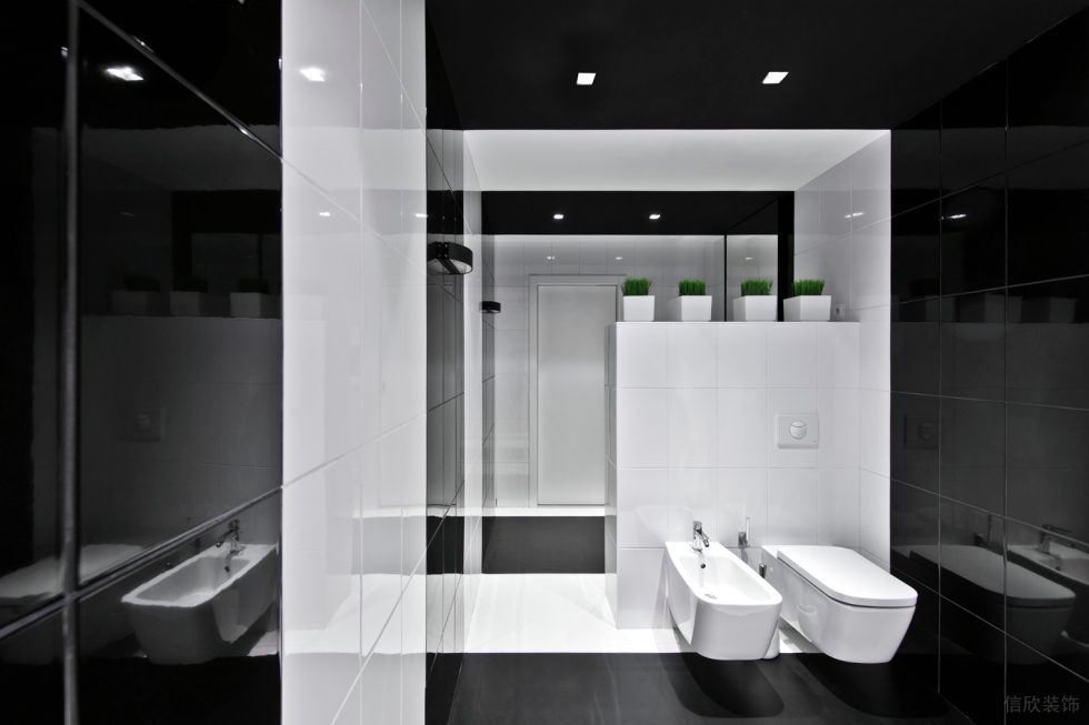 雅白現(xiàn)代風(fēng)辦公室裝修設(shè)計(jì)黑白色衛(wèi)生間 雅白現(xiàn)代風(fēng)辦公室裝修設(shè)計(jì)黑白色衛(wèi)生間