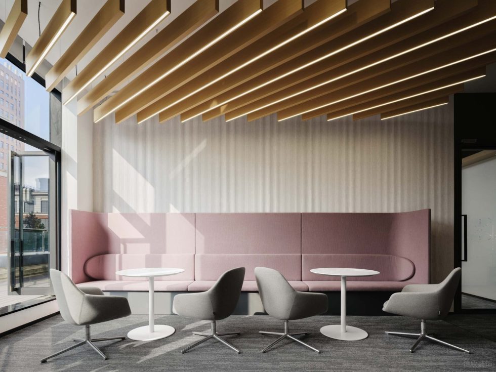 淡雅色簡(jiǎn)約現(xiàn)代風(fēng)辦公室裝修設(shè)計(jì)灰粉色會(huì)客接待區(qū) 淡雅色簡(jiǎn)約現(xiàn)代風(fēng)辦公室裝修設(shè)計(jì)灰粉色會(huì)客接待區(qū)