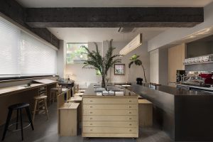 淡色簡約風辦公室裝修設(shè)計休閑接待廳效果圖