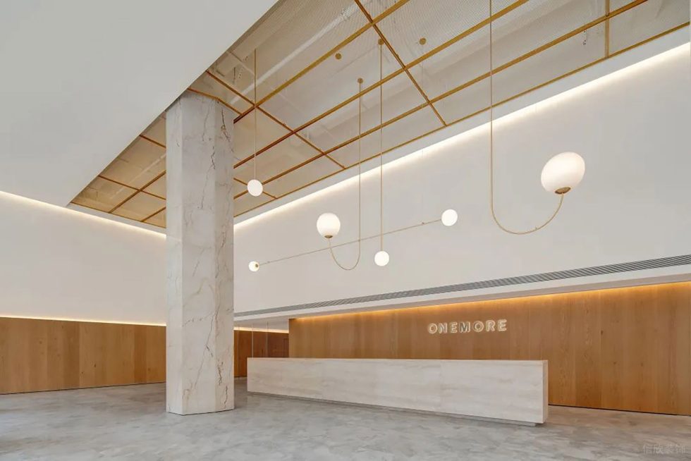 白木色簡(jiǎn)約風(fēng)辦公室裝修設(shè)計(jì)白木色大堂