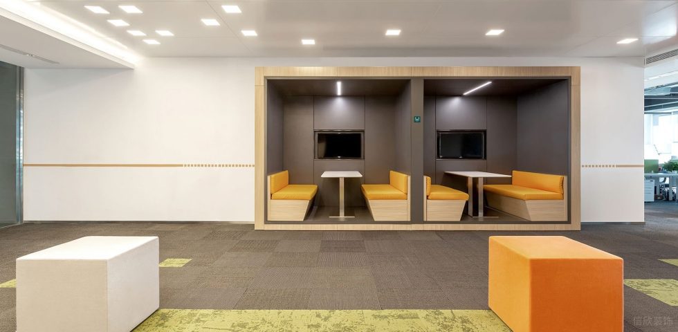 淡色現(xiàn)代風(fēng)辦公室裝修設(shè)計(jì)灰色調(diào)卡座洽談區(qū) 淡色現(xiàn)代風(fēng)辦公室裝修設(shè)計(jì)灰色調(diào)卡座洽談區(qū)